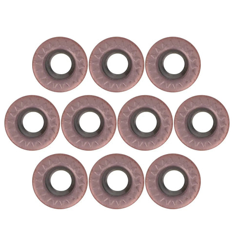 10PCS Fafeicy Round Carbide Milling Inserts Clip Turning Tool For Lathe And Milling Machine Steel Wood Mdf Acrylic Cutting Solid Durability round inserts.