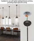 Old Work Round Electrical Box 18 Cu In One Gang Device Box For Pendant Lights Ceiling Fans And Switches ETL Listed Gray Pack Of 6 Four Built In Wire Holes For Retrofit Installations shown above kitchen pendant lighting setup.