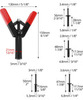 Poly Rivet Gun Kit With Rivet Removal Tool Ergonomic Lightweight Design For Plastic Rivets Includes 40 Polyoxymethylene Rivets