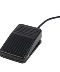 Black Foot Pedal Switch 10A 250V SPDT Momentary Non Slip Plastic Control With Protective Guard for hands-free operation.