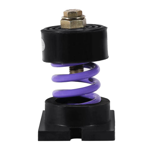 Rock Solid Cup Spring Mount Vibration Isolators 550 Lb Capacity Each One Inch Deflection Non Skid Neoprene Base for Heavy Machinery