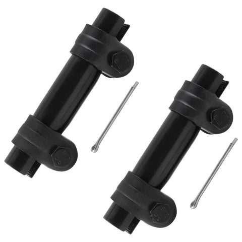 7 Piece Steering Kit With Inner And Outer Tie Rod Ends Adjusting Sleeves And Center Drag Link For Chevrolet C1500 Suburban 1993-1999 Chevrolet C2500 1992-1999 And GMC Yukon 1995-1999 black steel sleeves