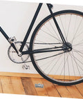 Rock Solid Rear Disc Brake Pads For Mechanical Road And Gravel Bikes Easy Swap Design on a black bike with gear system.