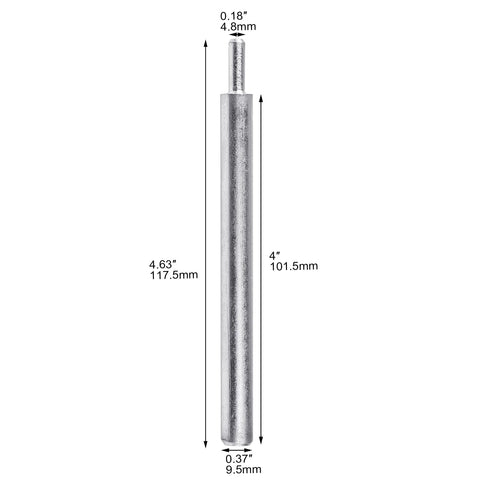 Drop In Anchor Hand Setting Tool For Quarter Inch Anchors, All Steel Construction, side view showing dimensions