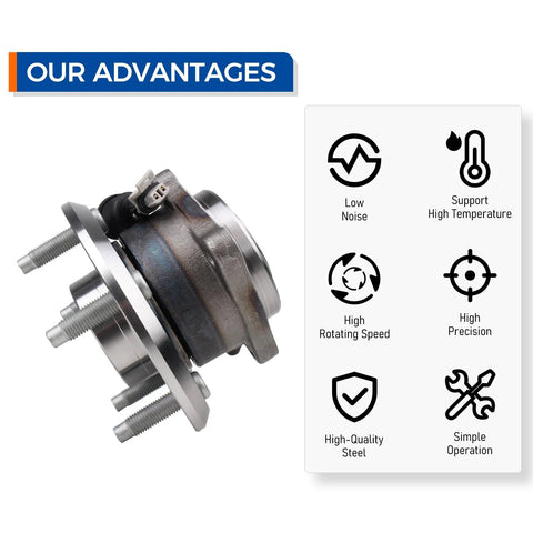 Rear Wheel Bearing And Hub Assembly For 2012 Through 2015 Chevy Captiva Sport 2007 Through 2009 Equinox features and benefits