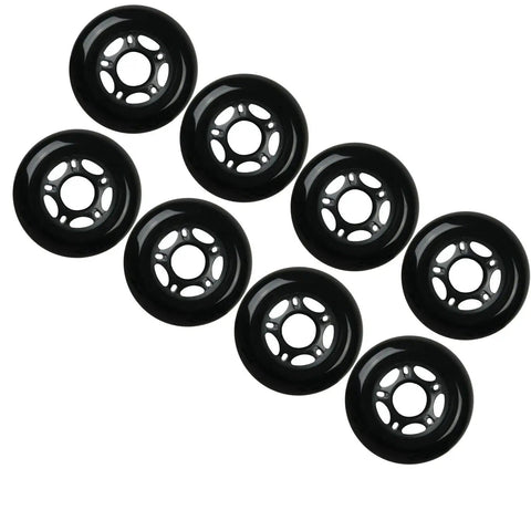 Eight Pack Replacement Inline Skate Wheels 80mm 82A For Outdoor Rollerblades Fitness Skates Durable Easy Install Non OEM Part Shown