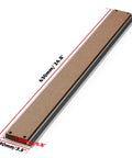 Side view of Hybrid Aluminum And MDF Spoilboard Table for CNC Router Upgrade, measuring 840 x 600 x 15mm