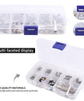 276 Piece RC Screw Kit And Repair Tool Set For Axial SCX24 1/24 Crawler Trucks And Other Mini RCs in transparent organizer box
