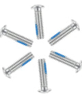 18 Pack Roller Skate Brake Screws And Stopper Fittings For Inline And Quad Skates, Pro Grade Repair Parts, silver metal screws
