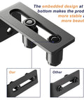 Sliding Barn Door Bottom Adjustable Floor Guide Roller Set Black For Quiet Smooth Operation, Easy To Install, Includes 2 Rollers And Hardware, Durable Steel And Nylon Construction For Long Lasting Performance