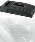 Premium Custom Fit Car Armrest Storage Box For Tesla Cybertruck Center Console Upgrade with soft faux leather and sliding panel