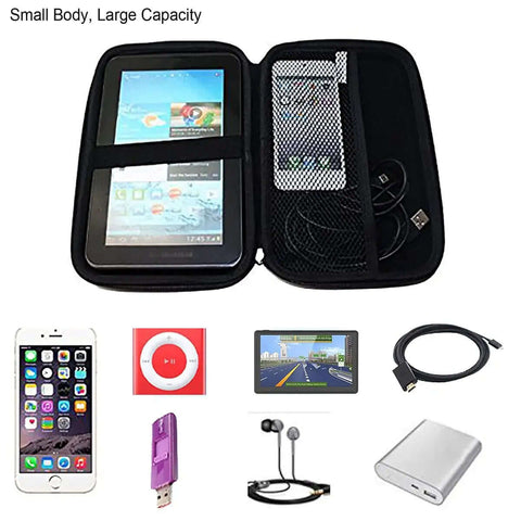 Badass Heavy Duty Eight Inch Gps Carrying Case That Is Fully Waterproof And Extra Shockproof with GPS and accessories inside