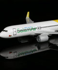 A320 1/400 Diecast Airplane Model With Alloy Fuselage 6.1 Inch Length 5.5 Inch Wingspan Includes Plastic Display Base Ready To Display
