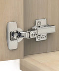 50 Pack Frameless Inset Soft Close Concealed European Hinges For Cabinet Doors Sleek Satin Nickel Finish With 105 Degree Opening