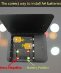 Battery Operated Phone Charger With LED Light And USB Output Emergency Power Bank Powered By 4 AA Batteries installation guide