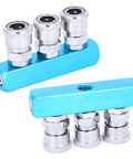 Aluminum Quick Connect Air Hose Coupler For Air Compressors And Movers Fast Coupler Pneumatic Fittings Durable Manifold Connector