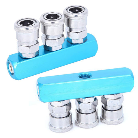 Aluminum Quick Connect Air Hose Coupler For Air Compressors And Movers Fast Coupler Pneumatic Fittings Durable Manifold Connector