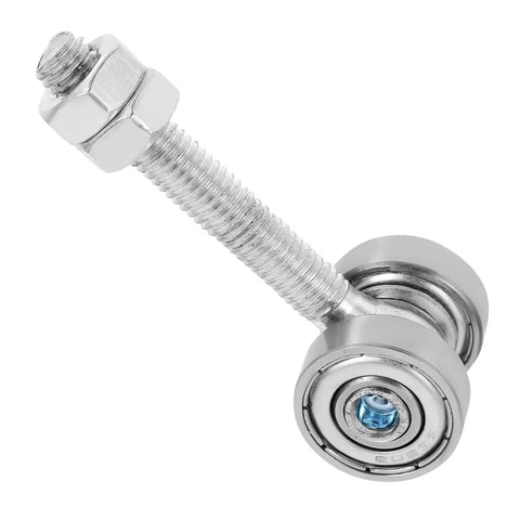 Heavy Duty Double Bearing Sliding Door Roller That Glides Like Butter Rock Solid High Load Replacement Track Wheel close-up of roller with bolt
