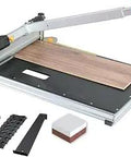 13 Inch Laminate Floor Cutter With Bonus Installation Kit And Honing Stone, cuts laminate, wood, vinyl, fiber cement, 15mm thick