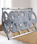 Portable Wire Spool Rack For Multiple Axle Cables, Heavy Duty Wire Dispenser And Organizer, Industrial Pro Grade Cable Storage With One Rod, Durable Aluminum Steel Frame For Efficient Shop Use - side view