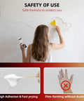 Woman using All In One Drywall Repair Kit For Quick Holes And Cracks Patch Putty For Walls Nail Hole Filler Creak Damage Repair Easy DIY Patch Solution That Smooths Fills And Reinforces Surfaces on wall cracks.