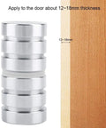 Double Sided Shower Door Knobs 30mm Stainless Steel Bathroom Door Pull Handle next to wooden door edge for 12-18mm glass door