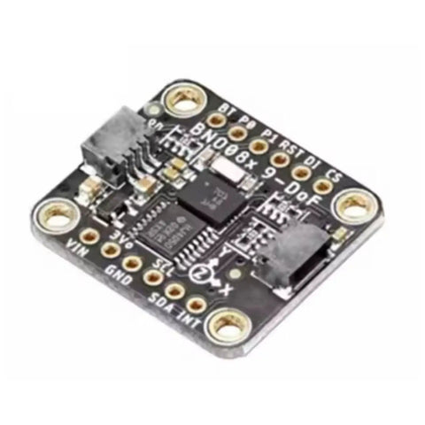 9 Axis IMU Module With 1000Hz Real Time Tracking For Robotics Control, I2C Or UART Interfaces, Pro Grade Low Power And High Performance Modes For Efficient, Lightning Fast Motion Sensing On Microcontroller Projects. Compact black PCB IMU board.