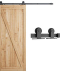 Rock Solid Six Foot Top Mount Sliding Barn Door Hardware Kit Built Tough Glides Super Smooth And Quiet Super Easy Install Fits Thirty Six Inch Wide Door Panel T Shape Design