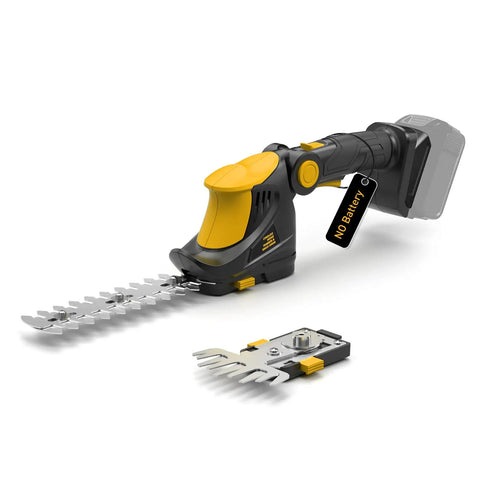 Cordless Hedge Trimmer And Grass Trimmer 2 In 1 For Yard Work 1200 RPM Power To Cut Thick Hedges And Lawn Edges Works With 20V MAX Batteries