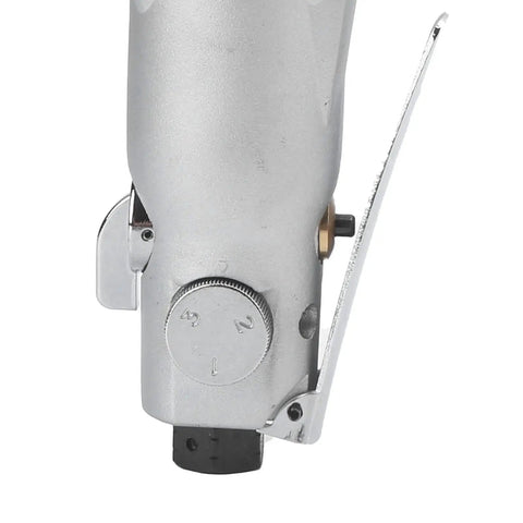 Close-up of the trigger mechanism on Pro Industrial Grade Badass Air Powered Impact Wrench Featuring Ultra Rugged Dual Hammer Operation.
