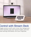 Pro 1080p Webcam Featuring Slick 60Fps Video And Secure Privacy Shutter For Instant Plug And Play Action On Laptops And Desktops, with Stream Deck.