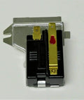 DE353 Gas Dryer Heat Sensor Straight Shooter Replacement For Frigidaire Whirlpool Electrolux, thermistor front view, black and metallic design.