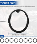 Upper Burr Rubber Seal Replacement For Espresso Grinders Silicone Gasket 8 Pack Product Size Diagram