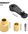 Shift Lever Kit Swap for MerCruiser R MR MC-I Alpha One Alpha One Gen 2 Replaces 45518T1 45518A3 23-45588 23-79373 Durable Marine Gear Shift Lever Upgrade for Smooth Throttle Control, black lever and brass bushings with screw, 2.76in