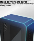 Close-up of Wall Mount EV Charger Protector Box Waterproof Security Enclosure With Combo Lock Black Shell showing rounded corners design.