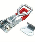 Four Piece Quick Release Latch Clamp Set In 304 Stainless Steel For Boxes Panels And Toolboxes, adjustable mechanism, red handle