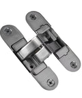 Hidden Cross Hinge For Invisible Wooden Doors, Adjustable 180 Degree Flat Folding Hinge With Concealed Hardware, metal view