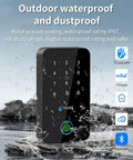 Waterproof Fingerprint Access System With App Bluetooth Unlock All In One Door Lock No Brainer Access NFC RFID Card Reader Password