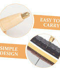 3 Piece Awl Handle Set For Leather Crafting And Woodworking With Ergonomic Wooden Grip showing simple design and easy to carry features.