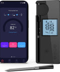 Wireless Meat Thermometer With 800 Ft Range And Dual Probes Bluetooth 5.3 Smart Food Thermometer LCD display and app connectivity