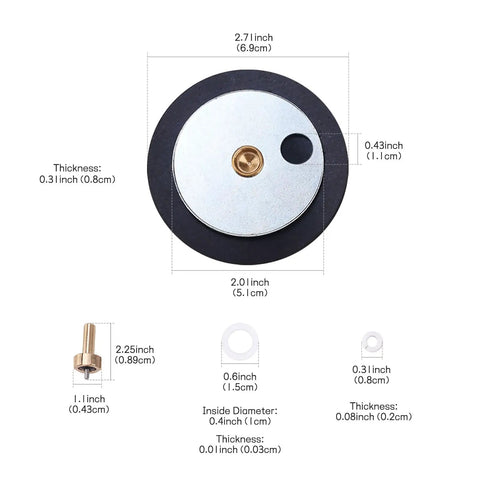 SR350D Oxygen Regulator Repair Kit With Diaphragm No Fuss Rebuild Parts For Oxygen Regulator Compatible With SR350D And Other Welding Gas Gear No Air Leaks Stable Pressure Tight Fit Budget Friendly, diaphragm size 2.7 inch