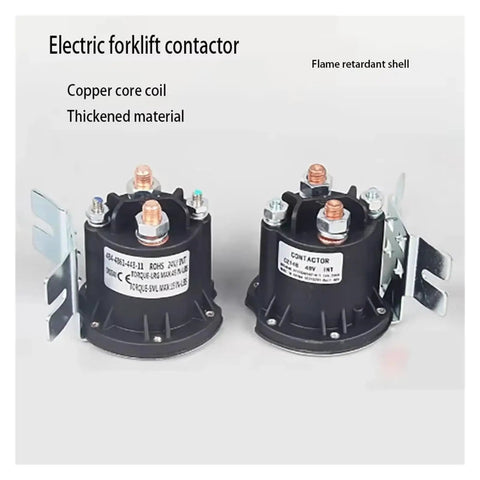 Heavy Duty 12V 24V 48V Electric Forklift Relay Start Switch DC Contactor for Cart Tailboard with copper core coil.