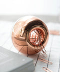 Magnetic Rose Gold Paper Clip Holder Dispenser With 100 Paper Clips Desk Office Organizer Apple Shape Design Luxury Home Decor