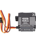 Heavy Duty 180 Degree Brushless Servo Delivering Beast Mode 45kg Coreless Motor Power And Full Steel Gears Built Tough for RC Cars