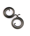 5 Pack Black Torsion Return Springs for Door Handle Replacement - Heavy Duty Interior Door Handle Repair Springs, shown in detail.