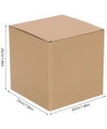 Six Pack Kraft Paper Shipping Boxes For Small Biz Packaging Supplies Sturdy Corrugated Boxes With Enhanced Rigidity For Sample Shipments And Moving Ideal Cardboard Mailers And Packaging Solutions, 20cm cube