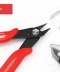 Five Piece Micro Flush Cutters Set For Electronics Projects And Jewelry Making, 5 Inch Diagonal Wire Cutters With Spring