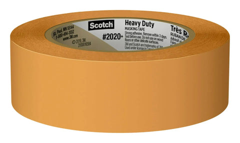 Heavy Duty Painters Tape Set Six Rolls 1.41 Inch By 60.1 Yard For Vinyl Carpet Metal Plastic Indoor And Outdoor Masking Tape With Pro Grade Hold And Three Day Clean Removal, single roll displayed