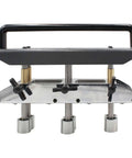 Front view of 3 Station Verge Roller Bender For Roofing Sheet Metal Bending Tool For 0.3 To 1.0 Millimeter Steel With 0 To 90 Degrees