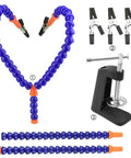 Ultimate Soldering Helping Hands Clamp With 4 Precision Alligator Clips, Adjustable Vise Clip, components displayed